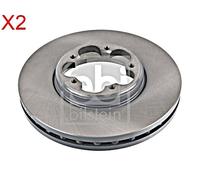 Front Brake Disc x2 Pcs FEBI Fits FORD Tourneo Custom Transit 2110008
