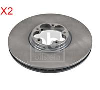 Front Brake Disc x2 Pcs FEBI Fits FORD Transit 1738815