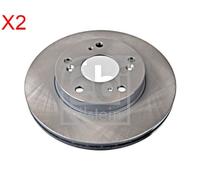 Front Brake Disc x2 Pcs FEBI Fits HONDA Civic VII VIII Cr-Z 45251-SNA-000