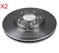 Front Brake Disc x2 Pcs FEBI Fits HONDA Fr-V 45251-SJH-E10