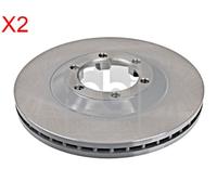 Front Brake Disc x2 Pcs FEBI Fits ISUZU D-Max I II 8-87360-678-0