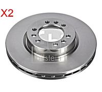 Front Brake Disc x2 Pcs FEBI Fits IVECO Daily III IV 42471214