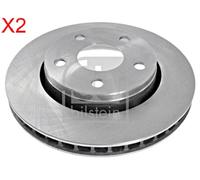 Front Brake Disc x2 Pcs FEBI Fits JEEP Wrangler III 52060137AB