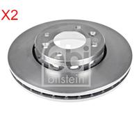 Front Brake Disc x2 Pcs FEBI Fits KIA Carens I II oK2FA-33-251