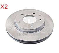 Front Brake Disc x2 Pcs FEBI Fits MAZDA FORD 626 IV V Mx-6 Premacy 4146389