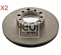 Front Brake Disc x2 Pcs FEBI Fits MERCEDES C107 R107 W107 W116 1164200172
