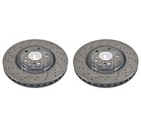 Front Brake Disc x2 Pcs FEBI Fits MERCEDES Cla Gla C117 W117 W156 2464212712
