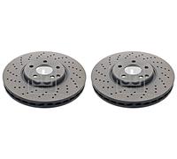Front Brake Disc x2 Pcs FEBI Fits MERCEDES S211 W211 W220 2204211812