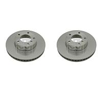 Front Brake Disc x2 Pcs FEBI Fits MERCEDES W460 W461 W463 4634210112