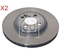 Front Brake Disc x2 Pcs FEBI Fits MINI Clubman Roadster R50 R53 R52 34116768933