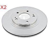 Front Brake Disc x2 Pcs FEBI Fits MITSUBISHI Pajero Pinin MR334996