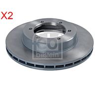 Front Brake Disc x2 Pcs FEBI Fits MK449352