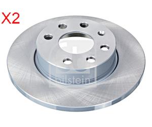 Front Brake Disc x2 Pcs FEBI Fits OPEL Corsa C 569020