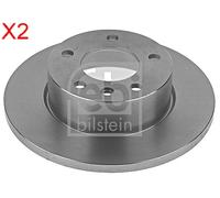 Front Brake Disc x2 Pcs FEBI Fits OPEL Omega A 569040