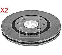 Front Brake Disc x2 Pcs FEBI Fits PEUGEOT 406 4246.L9