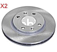 Front Brake Disc x2 Pcs FEBI Fits PEUGEOT CITROEN 106 I II 205 206 Cc 4246.A7