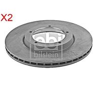 Front Brake Disc x2 Pcs FEBI Fits PORSCHE 911 924 944 477405083B