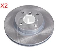 Front Brake Disc x2 Pcs FEBI Fits SUZUKI Baleno Liana 55311-62G00