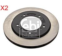 Front Brake Disc x2 Pcs FEBI Fits SUZUKI Grand Vitara I 55211-65D00