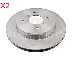 Front Brake Disc x2 Pcs FEBI Fits SUZUKI Ignis I II 5531180G00
