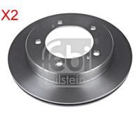 Front Brake Disc x2 Pcs FEBI Fits SUZUKI Jimny Vitara 55211-85C00