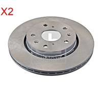 Front Brake Disc x2 Pcs FEBI Fits SUZUKI Swift III 55312-57K01