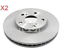Front Brake Disc x2 Pcs FEBI Fits TOYOTA Avensis Camry Previa VERSO 43512-44010