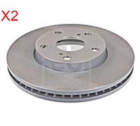 Front Brake Disc x2 Pcs FEBI Fits TOYOTA Avensis Camry VERSO 43512-33090