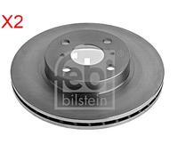 Front Brake Disc x2 Pcs FEBI Fits TOYOTA Corolla 94854148