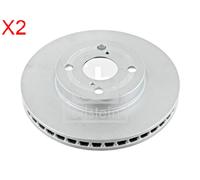Front Brake Disc x2 Pcs FEBI Fits TOYOTA Corolla Verso 43512-02070