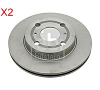 Front Brake Disc x2 Pcs FEBI Fits TOYOTA Echo Yaris 43512-52010