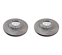 Front Brake Disc x2 Pcs FEBI Fits TOYOTA LEXUS 4 Runner Gx PRADO 43512-60160