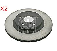 Front Brake Disc x2 Pcs FEBI Fits TOYOTA Rav 4 I 43512-42010