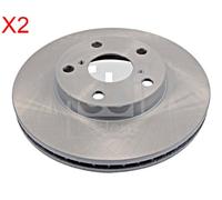Front Brake Disc x2 Pcs FEBI Fits TOYOTA Rav 4 II 43512-32160
