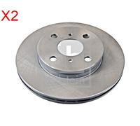 Front Brake Disc x2 Pcs FEBI Fits TOYOTA Starlet 43512-16110