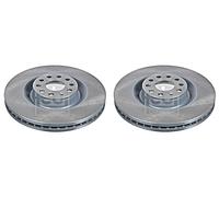 Front Brake Disc x2 Pcs FEBI Fits VW AUDI SKODA SEAT Eos Golf Mk5 Cc 1K0615301M