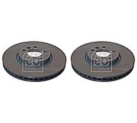 Front Brake Disc x2 Pcs FEBI Fits VW Caravelle V Bus Multivan T5 T6 7E0615301F