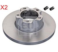 Front Brake Disc x2 Pcs FEBI Fits VW Lt 28-35 I 40-55 Lt28-50 281615283A