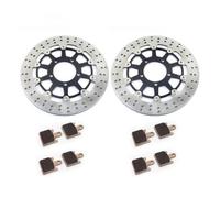 Front Brake Discs Disks Rotors Pads For GTR 1400 Concours 14 ABS 2008-2022 | For ZZR ZZ-R 1400 Ninja ZX14R ZX-14R 2006-2022(Round black)