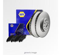 2x Brake Discs Pair Vented Front 257mm NBD5105 NAPA Set 55700920 55700921 New