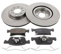 Front Brake Discs Pads Kit For VAUXHALL CORSA, CORSAVAN, ADAM