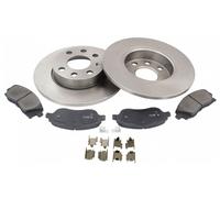 Front Brake Discs Pads Kit For VAUXHALL CORSA, CORSAVAN, OPEL CORSA