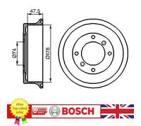 Front Brake Drums For Austin MINI 59-69 GDB105 BOSCH 0986477062
