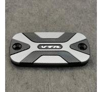 Front Brake Fluid Reservoir Cover Motorcycle Front Brake Reservoir Fluid Tank Cover Oil Cup Cap For VTR 1000F 1997 1998 1999 2000 2001 2002 2003 2004 2005 2006 2007