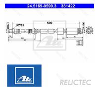 Front Brake Hose Line BMW Skoda:F30,F31,F32,F34,F36,F21,F20,F33,F22,F23,3,4,1