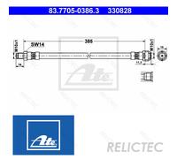 Front Brake Hose Line MB:W210,W204,S204,CL203,S203,W203,A207,C207,W202,S210