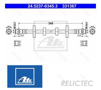 Front Brake Hose Line VW:TRANSPORTER IV T4 7D0611701E 7D0611701C 701611701A