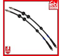 Front Brake Hose x2 Febi 170206 For BMW 1 3 Series Z4 and LCI `04-16 34306762819