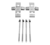 Front Brake Pad Pin Mounting Kit, Shock Absorption PFK1263D Front Disc Brake Pad Pin Secure Installation Quiet Operation for Clio RS 197