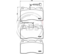 Front Brake Pad Set BREMBO P 23 098 for Mercedes/Alfa Romeo SL- (W230)/GT/156 (0